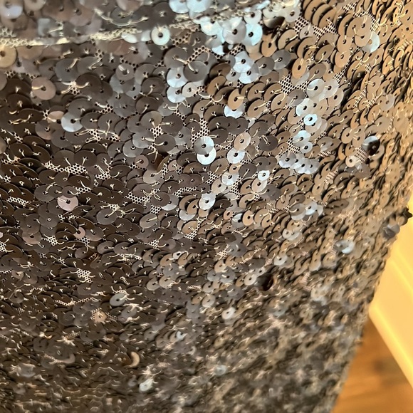 Sabine Black Sequin MIDI Skirt - Picture 2 of 5